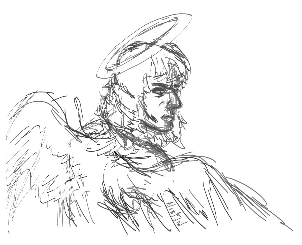 1024x832 The Angel With Albatross Wings By Alicefilin