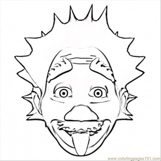 650x650 Albert Einstein Coloring Page