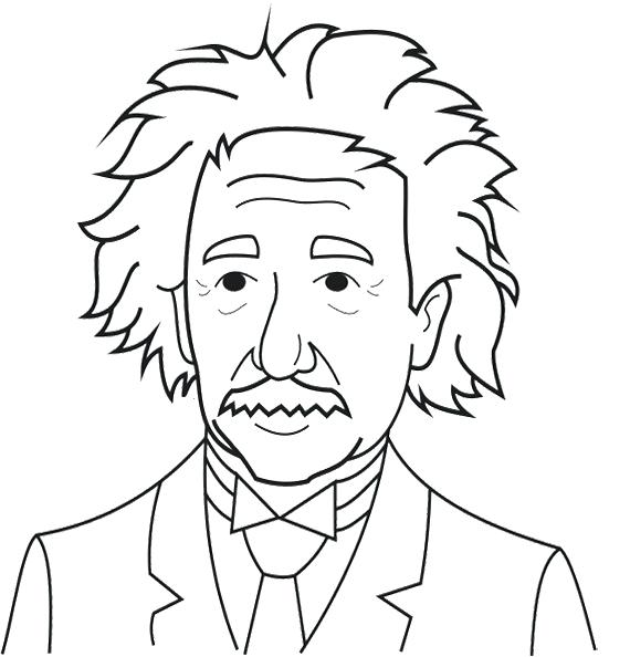 570x594 Albert Einstein Coloring Page Awesome Coloring Pages Online Little