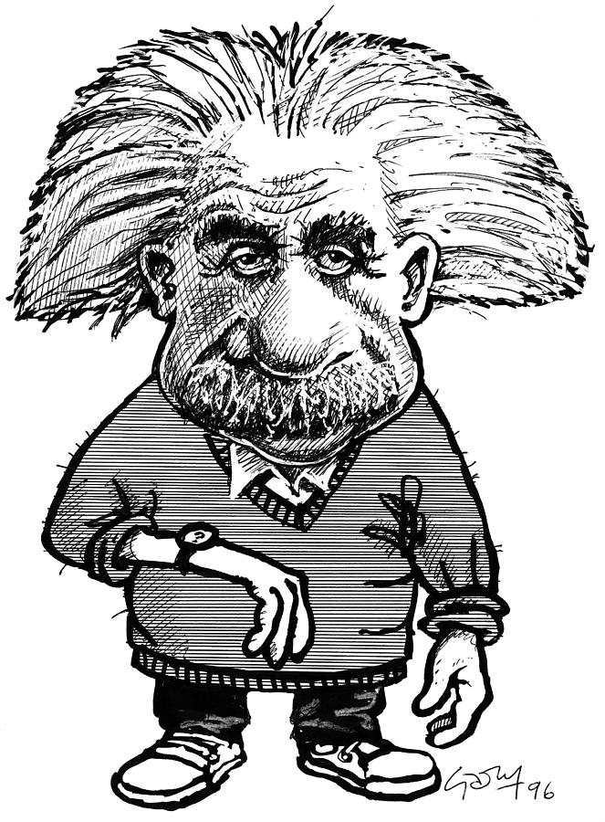 663x900 Albert Einstein Photograph By Gary Brown