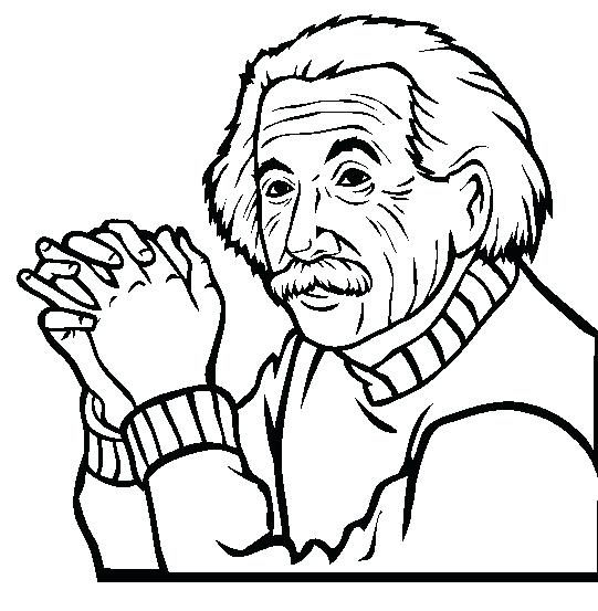541x553 Albert Einstein Coloring Pages For Preschoolers