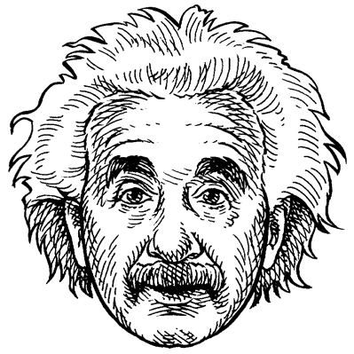 Albert Einstein Simple Drawing at GetDrawings | Free download