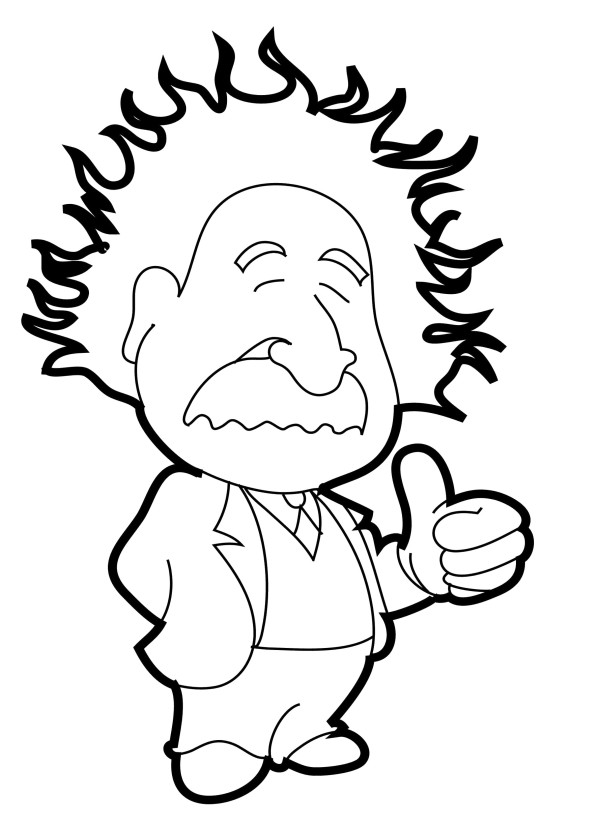 600x823 Pictures Albert Einstein Put Thumbs Up Coloring Pages Coloring
