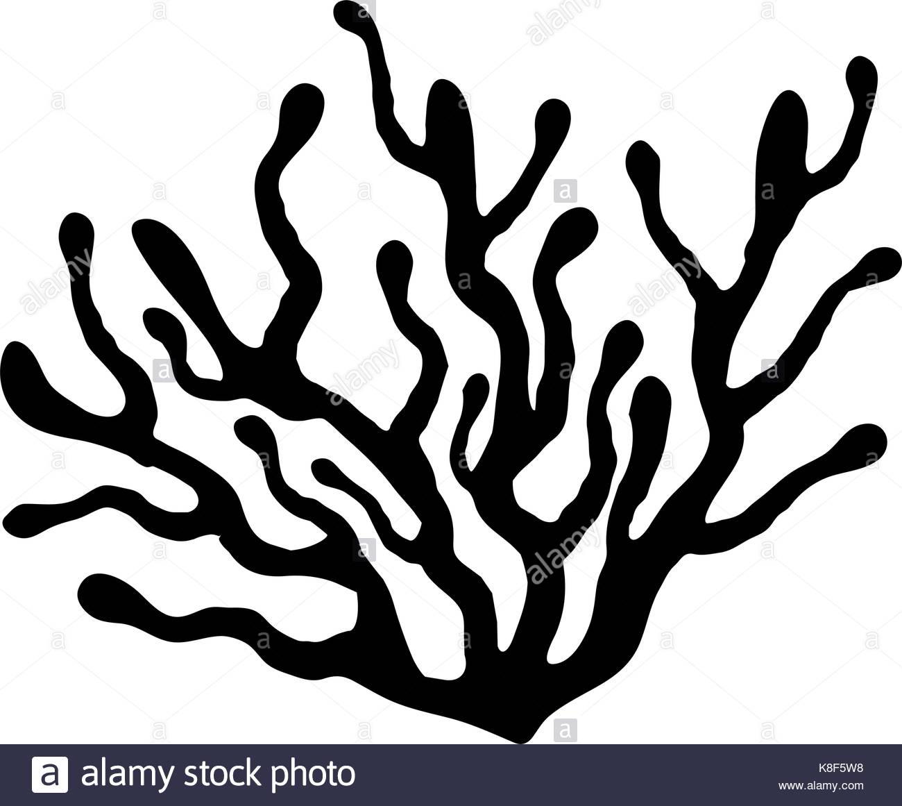 1300x1161 Red Algae Silhouette Vector Symbol Icon Design. Beautiful Stock