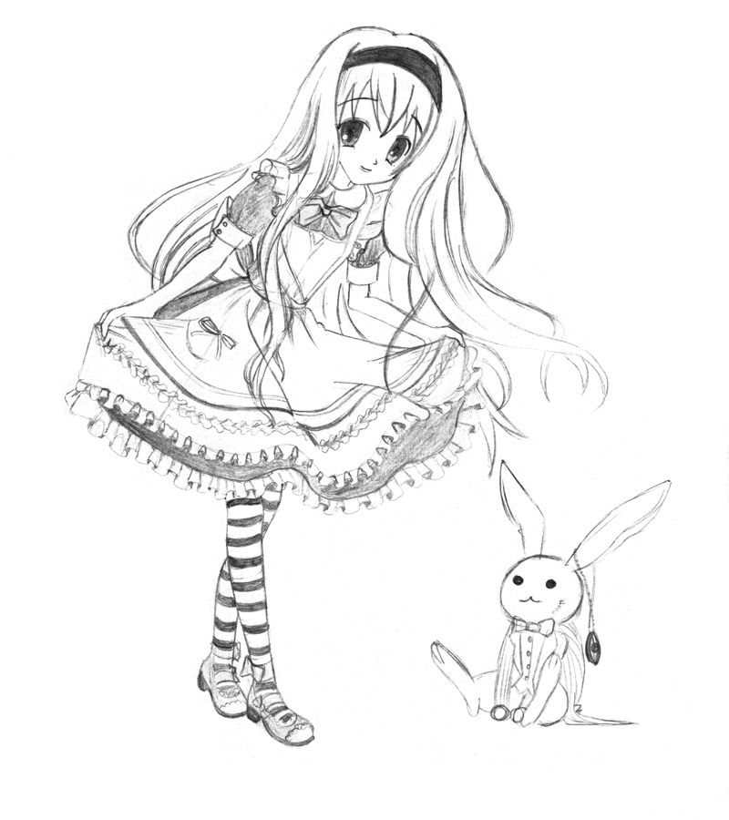 800x900 Alice In Wonderland By Fleeting Life