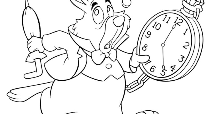735x400 Global Coloring Wonderland Drawn Coloring Page Alice