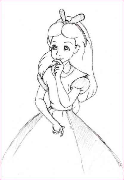 416x602 Alice In The Wonderland Drawings