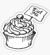 210x230 Alice Wonderland Cake Drawing Stickers Redbubble