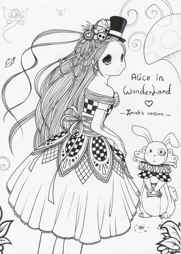 754x1059 Alice In Wonderland 2 By Zenab Tareef