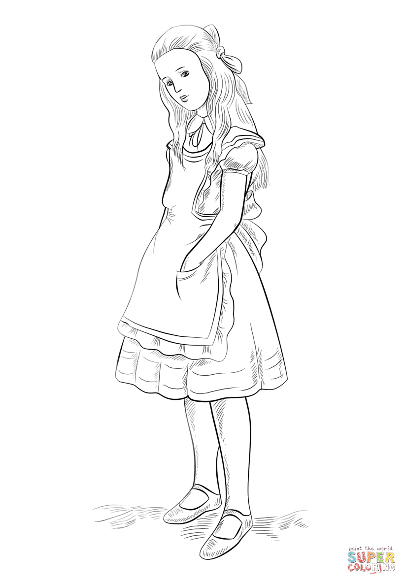 824x1186 Alice In Wonderland Coloring Page Free Printable Coloring Pages