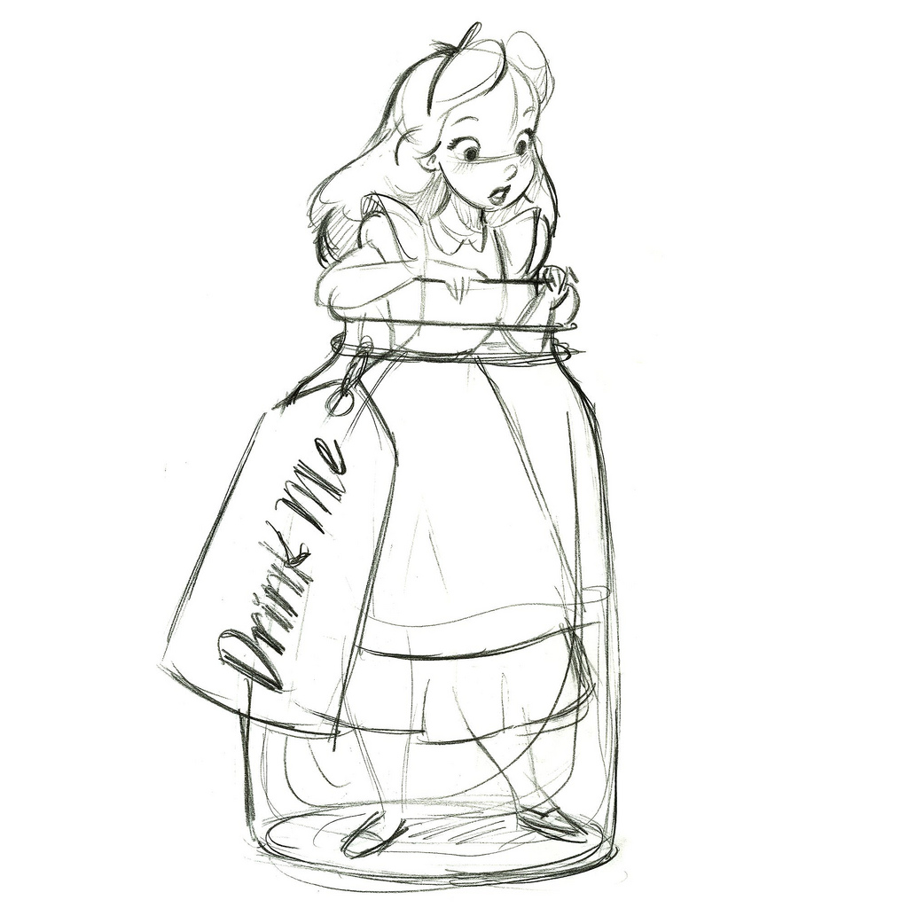 1024x1024 Drink Me'' Alice In Wonderland Ornament