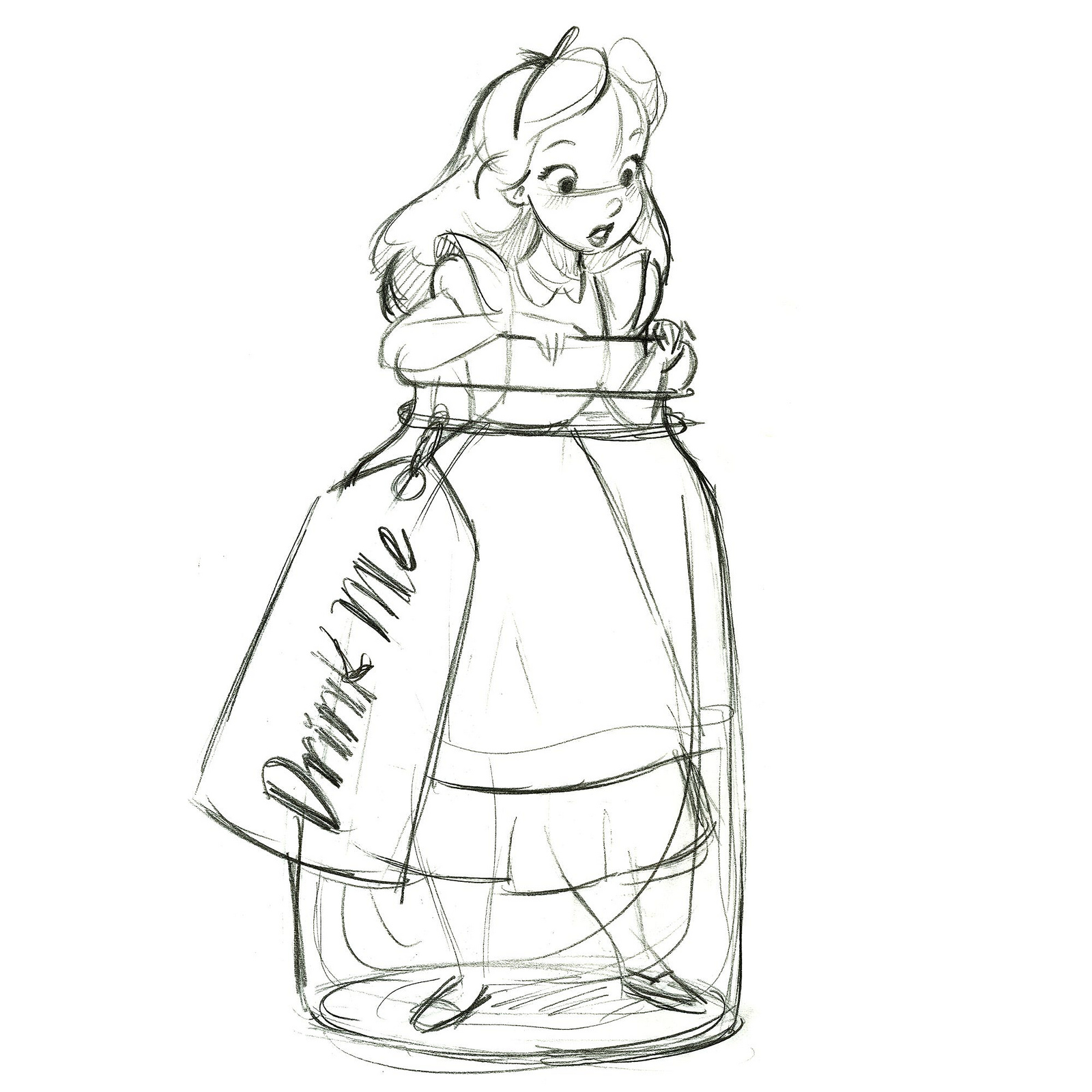 1600x1600 Drink Me'' Alice In Wonderland Ornament