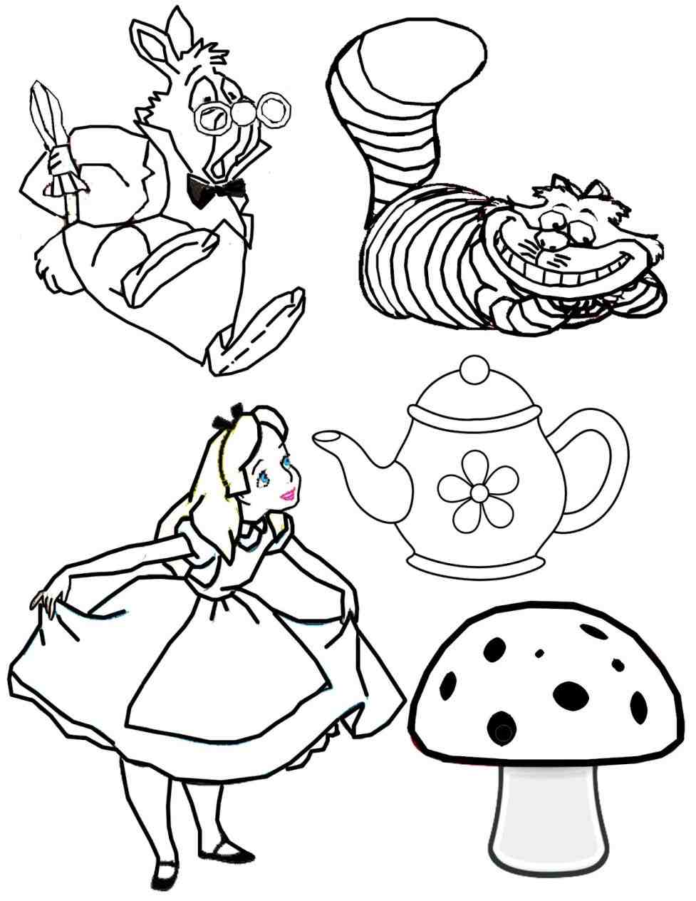 977x1264 How To Draw Alice From Disney Alice In Wonderland Cute Step By