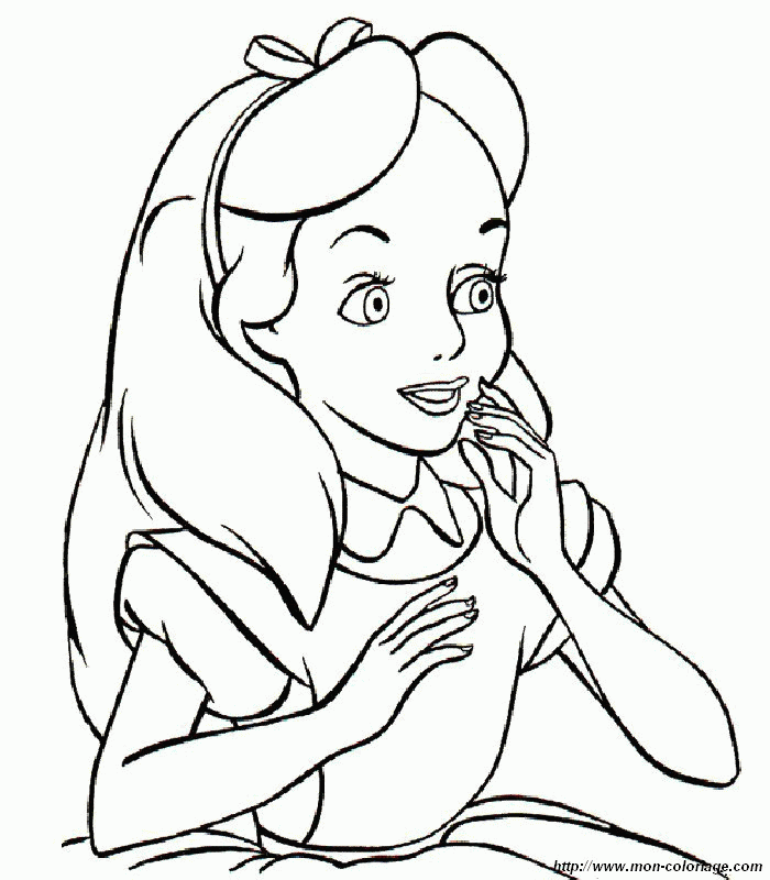 700x800 Alice In Wonderland Coloring Book Many Interesting Cliparts