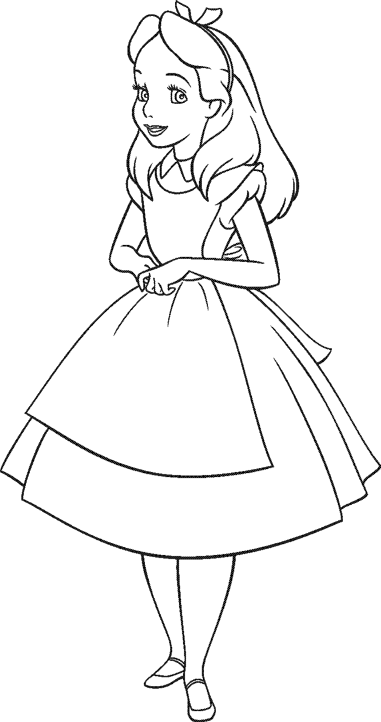 Alice In Wonderland Alice Drawing at GetDrawings | Free download