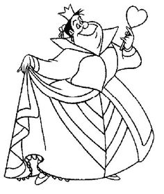 236x278 Disney Queen Of Hearts Coloring Pages Printable For Tiny Page Draw