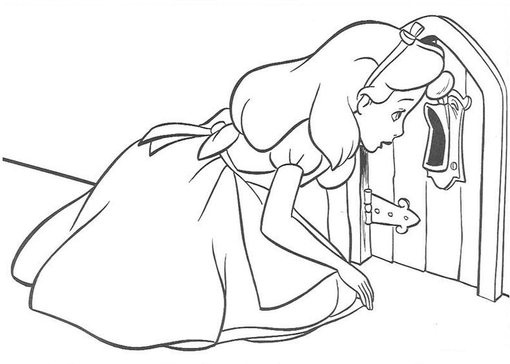 736x525 Drawn Alice In Wonderland Key