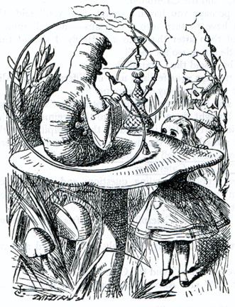 331x432 Alice Meets The Caterpillar Illustration By John Tenniel