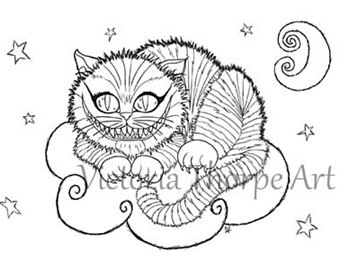 340x270 Cheshire Cat Stamp Etsy Studio