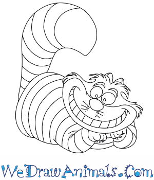 300x350 How To Draw Cheshire Cat