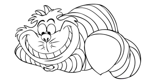 570x320 Alice Wonderland Cat Drawing How To Draw Cheshire From Alice