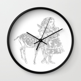 264x264 Alice In Wonderland Wall Clocks Society6