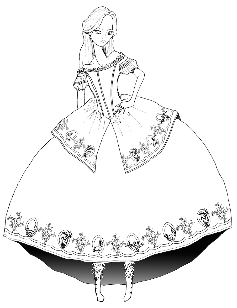 993x1291 Alice In Wonderland Costume Sketches Disney Style
