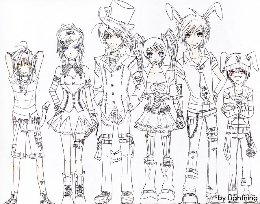 900x707 Alice In Wonderland Line Art By Lightning Strikes