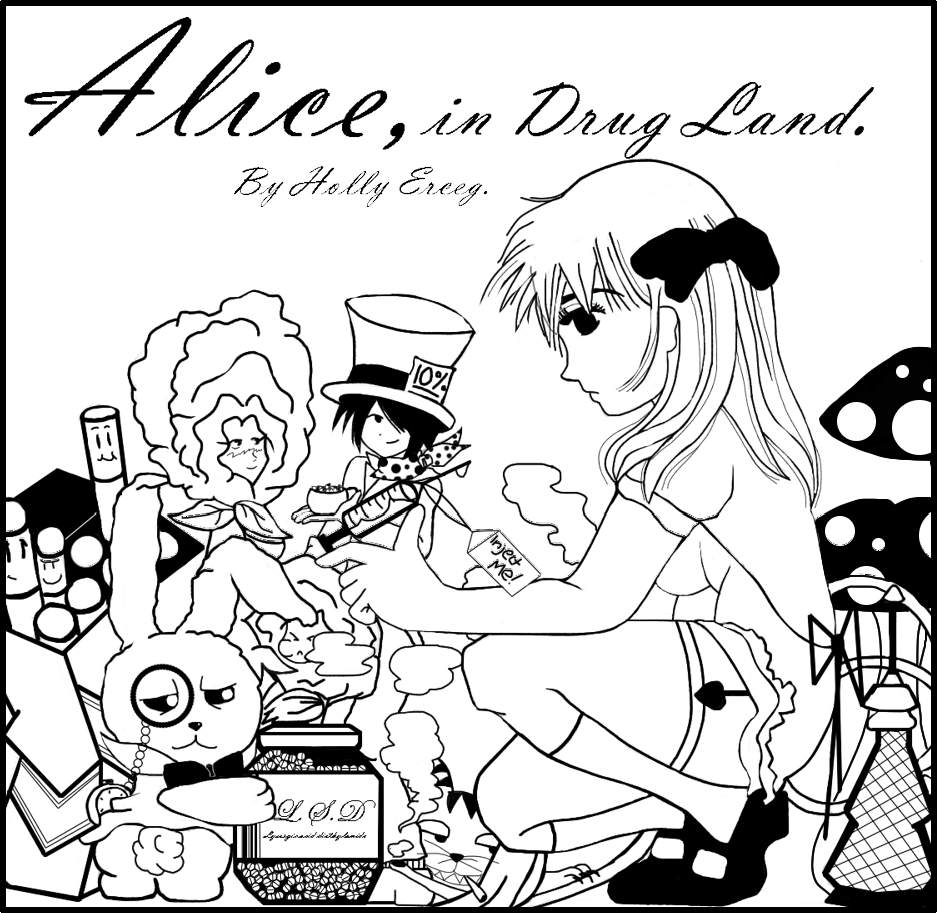 937x913 Alice In Drug Land By Funkyflea
