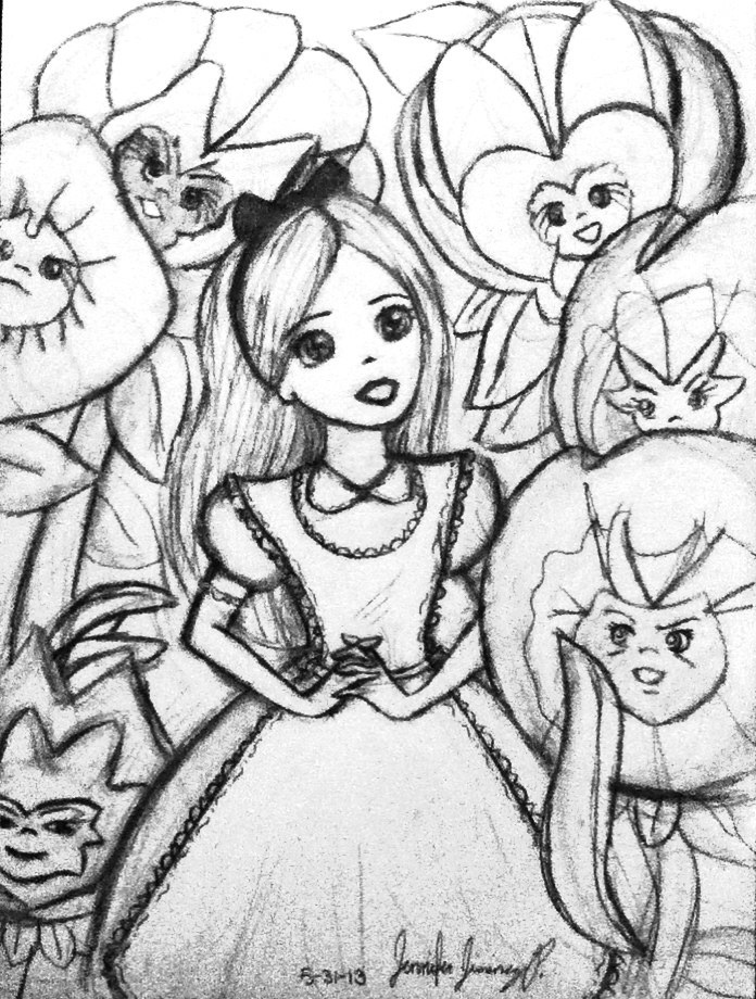 696x920 Tattoo Idea Alice In Wonderland (Manga) By ~emin3mfangurl