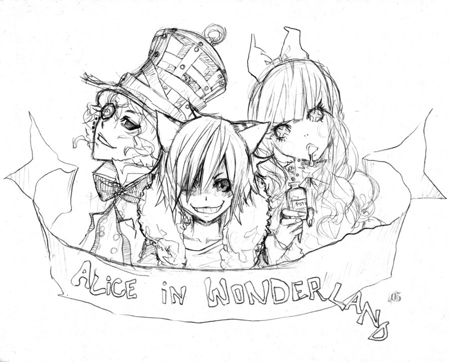 900x727 Alice In Wonderland Drawings Tumblr