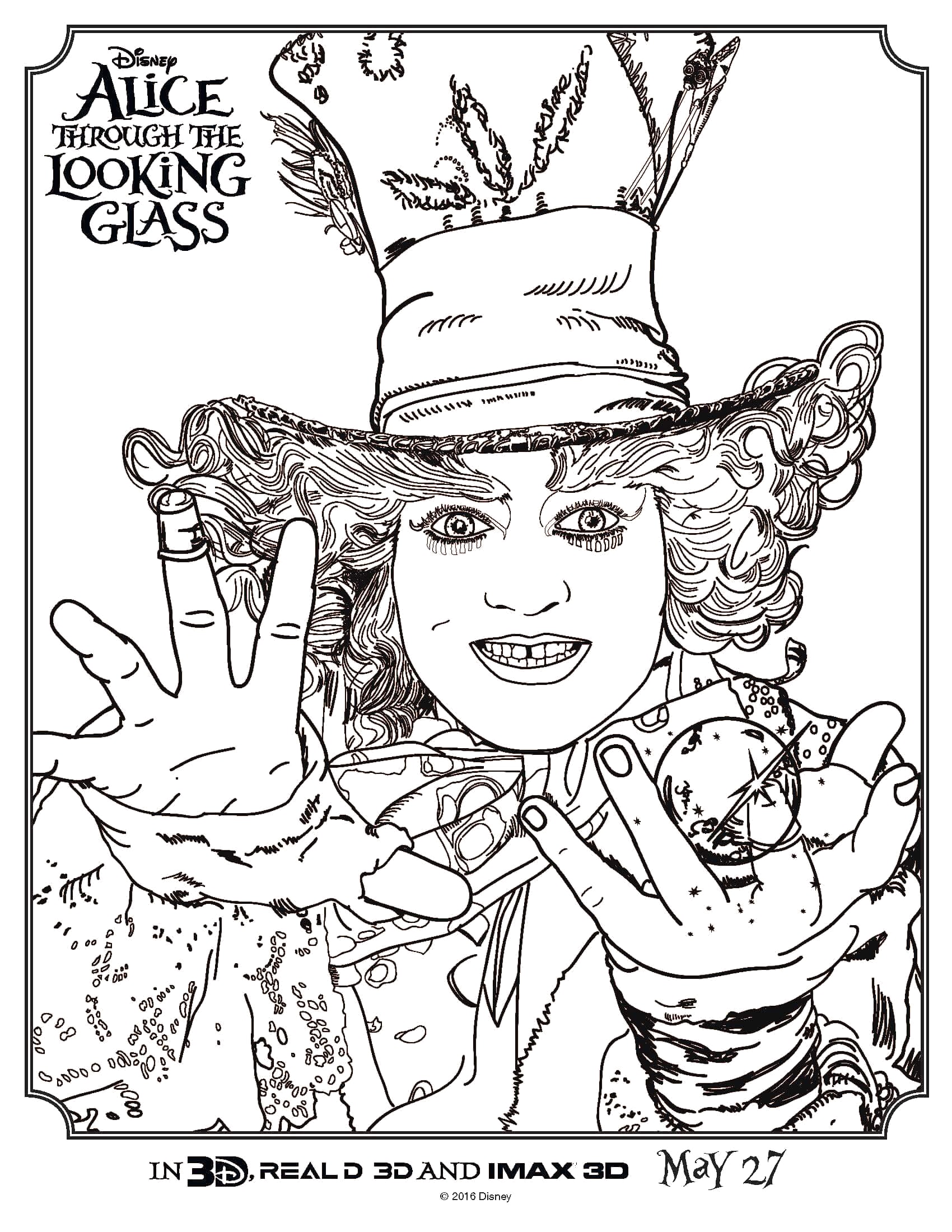 Alice In Wonderland Mad Hatter Drawing at GetDrawings | Free download