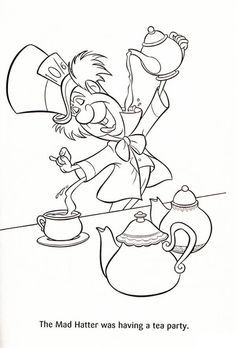 236x348 Mad Hatter Coloring Pages Coloring Page For Kids