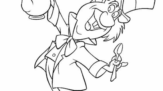 570x320 Alice In Wonderland Mad Hatter Drawing Alice In Wonderland