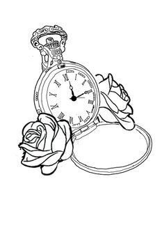 236x333 Drawn Pocket Watch Simple