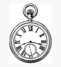 210x230 Pocket Watch Drawing Photographic Prints Redbubble