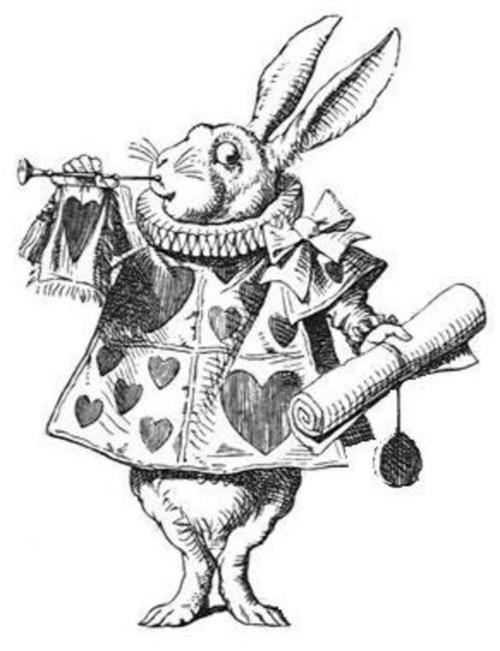 500x651 Alice And Wonderland Text The White Rabbit Tattoo Picture