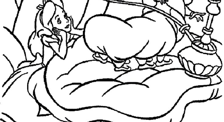 735x400 Global Coloring Wonderland Drawn Coloring Page Alice