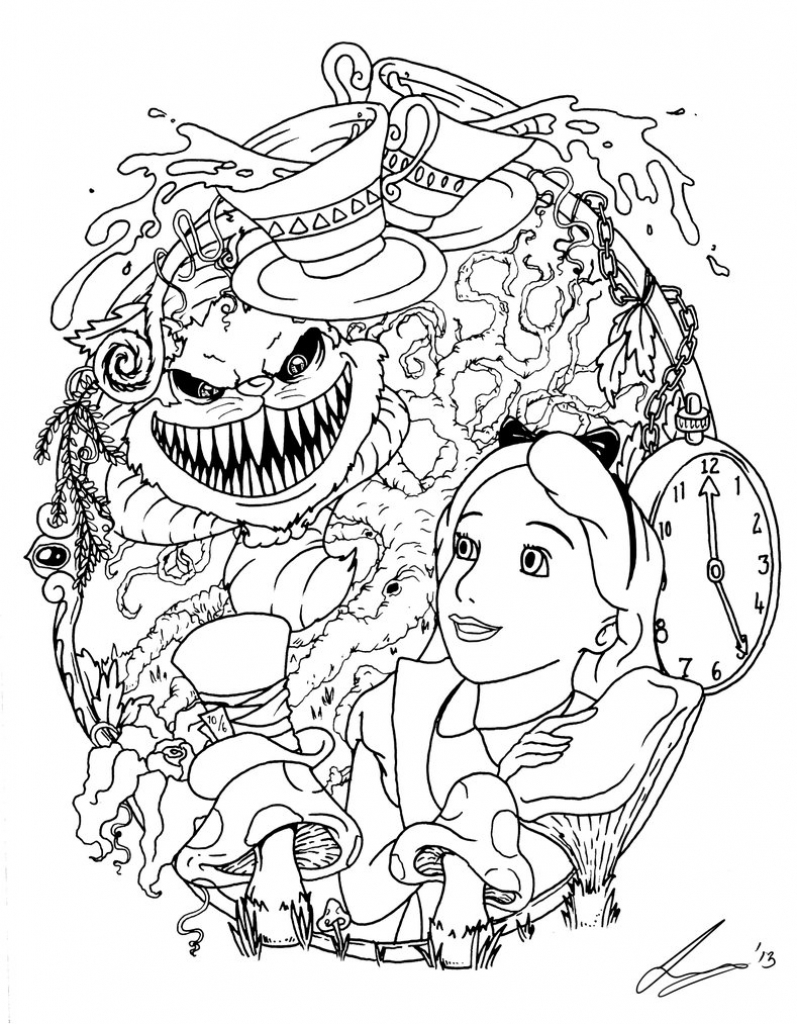 797x1024 Alice In Wonderland Tattoo Design 17 Alice In Wonderland Teacup