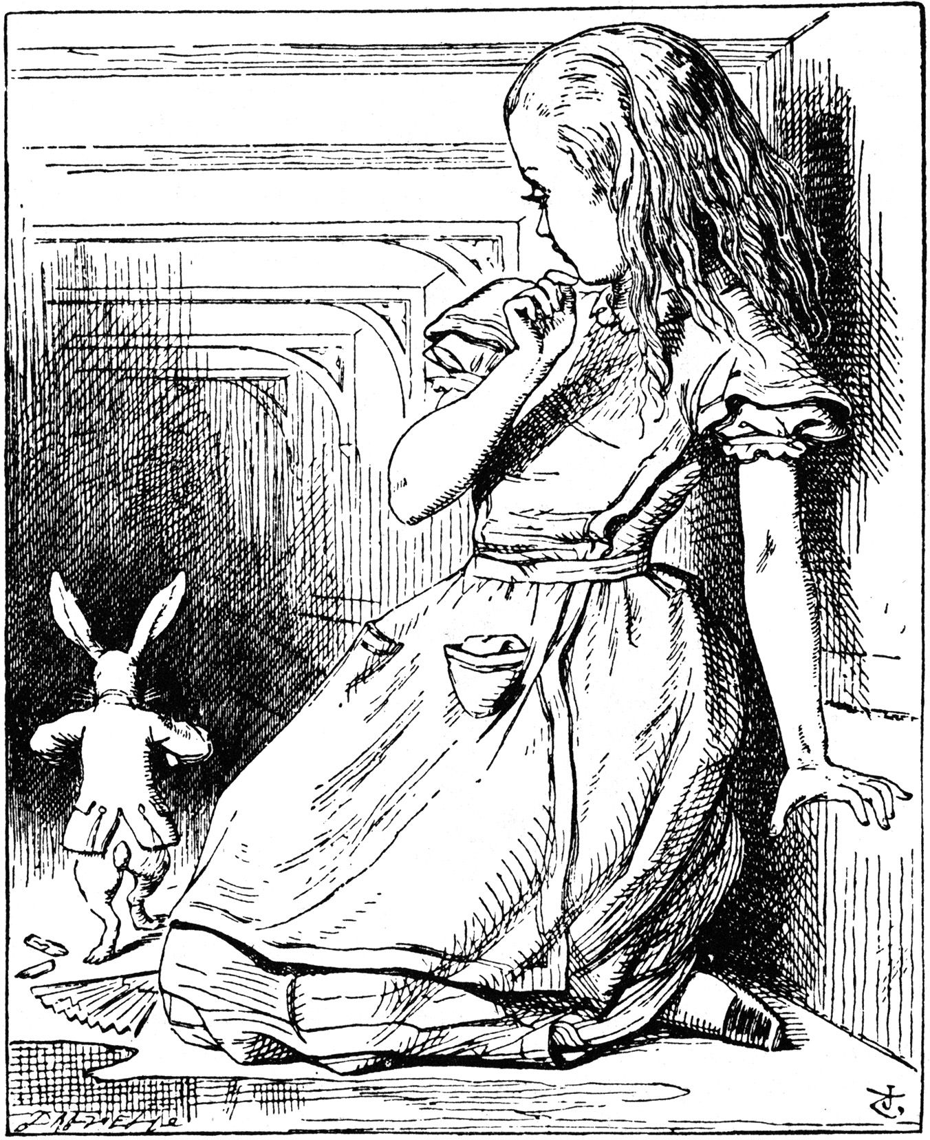 1352x1656 Alice In Wonderland John Tenniel, Alice