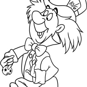 300x300 Tremendous Mad Hatter Coloring Pages Alice In Wonderland P