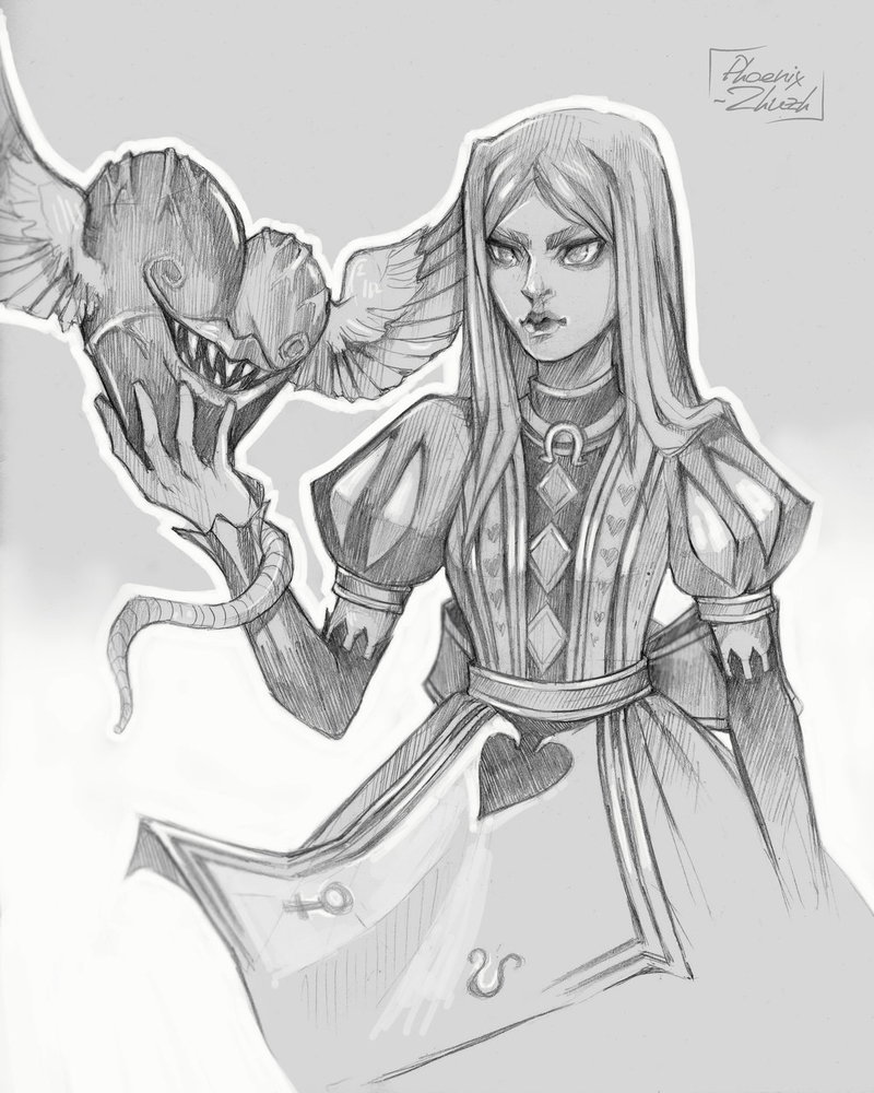 800x1000 Alice Sketch By Phoenix On @
