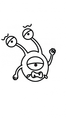 215x382 How To Draw A Green Alien, Easy Step By Step Drawing Tutorial