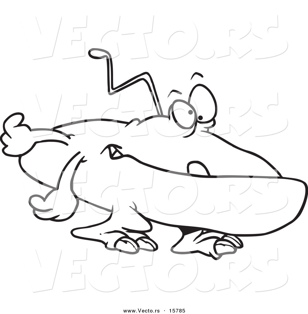 1024x1044 Vector Of A Cartoon Flat Alien