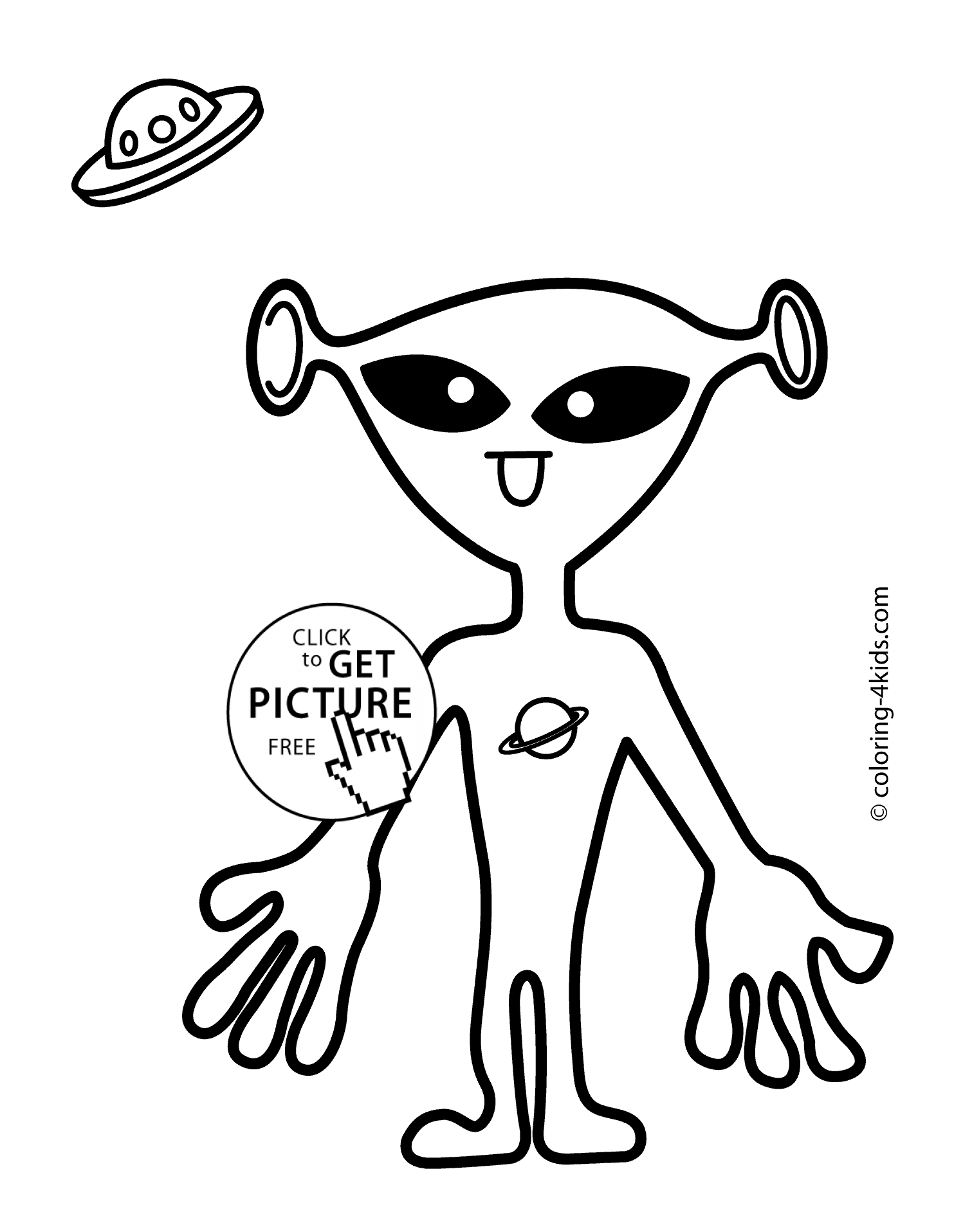 1483x1916 With Ufo Coloring Pages For Kids, Printable Free