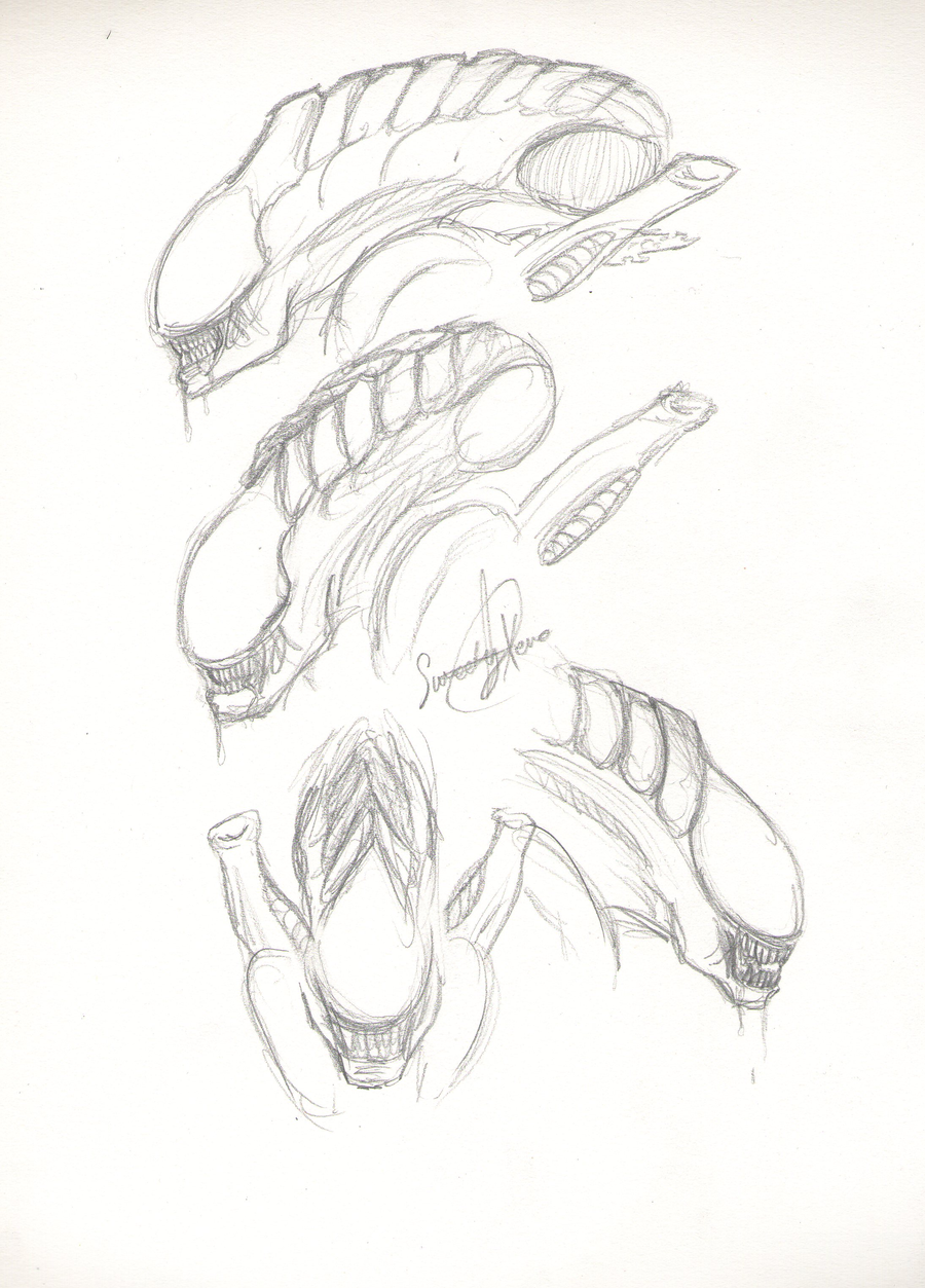 900x1253 Alien Heads 3 By Sweetyxenomorph