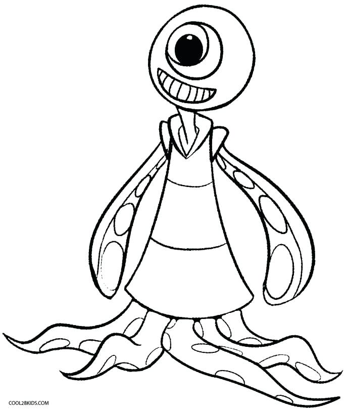 689x815 Elegant Aliens Coloring Pages Online