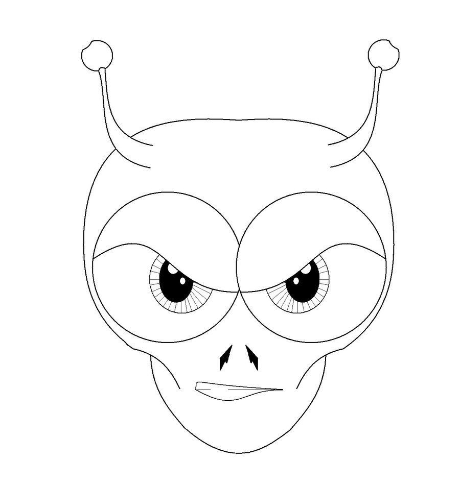 900x952 Alien Buddy Line Art By Jadezenraven