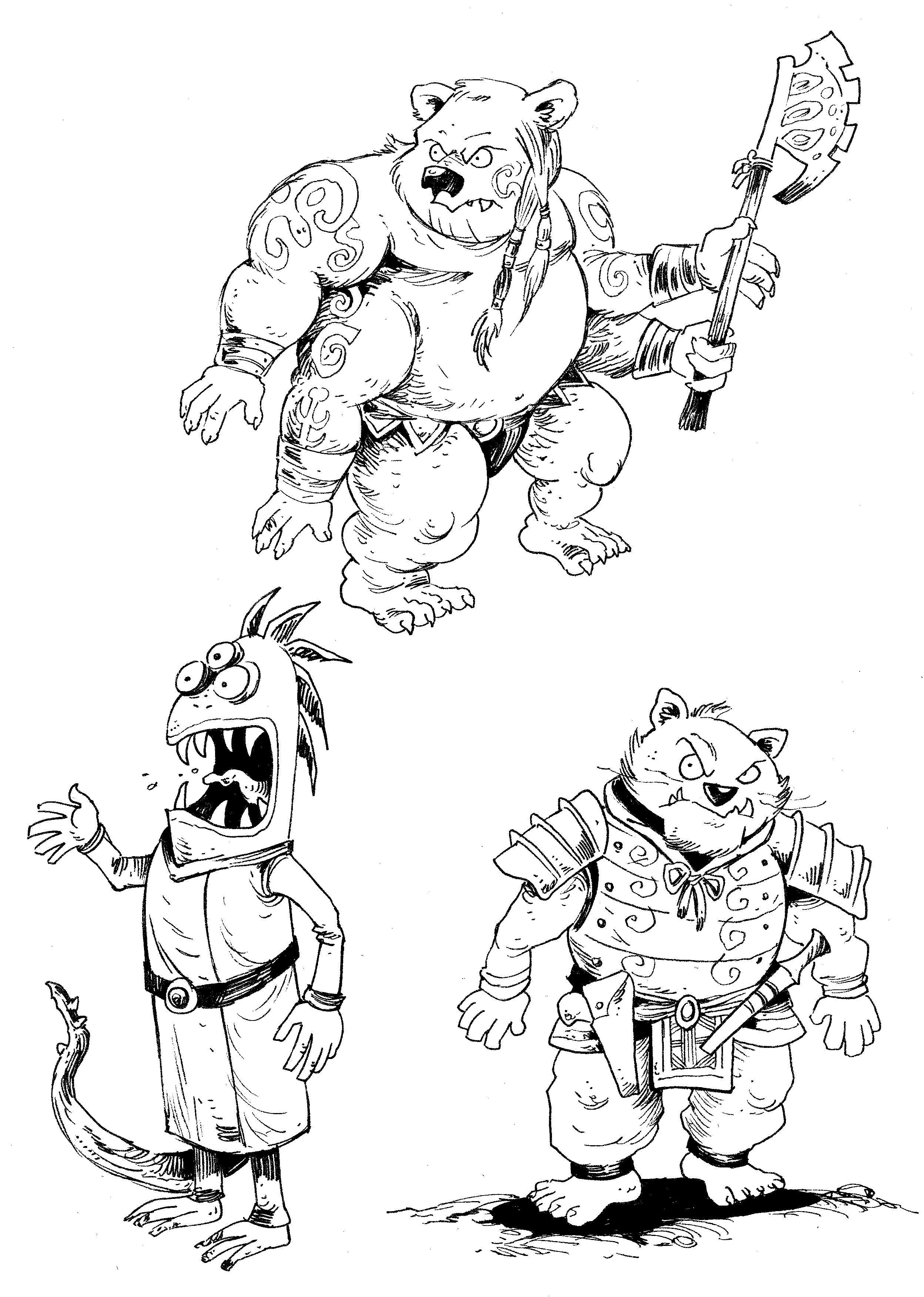 2496x3504 Alien Sketches Sketcharound