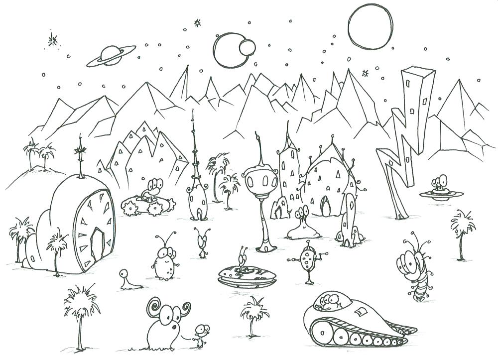 1000x721 Top Rated Alien Coloring Pages Pictures Alien Coloring Pages Pages
